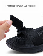 Classic summer sandals for men and women, lightweight and breathable, with Velcro trendy sandals, open-toe sandals