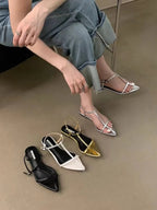 Women's Sandals 2025 Summer New Fashion Thong Sandals Sexy Fashion Design Comfortable Low Heel Sandals for Women Zapatos Mujer
