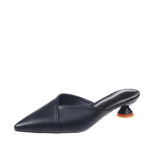 Women's Elegant Mules Woman Casual Slippers 2021 Ladies Low Heels Fashion Female Pointed Toe Shoes Women Candy Colors Footwear