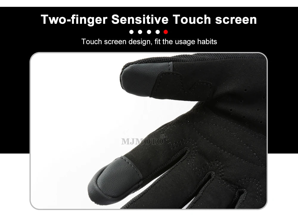Autumn Winter Motorcycle Riding Gloves for Women Men Warm Fall-proof Windproof Moto Glove Colorful Reflective Touchscreen Glove