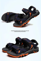 Men's Sandals 2022 Beach and Sea Casual Shoes Sandal for Men Summer Male New Slippers Wears Genuine Leather Man Flip Flops