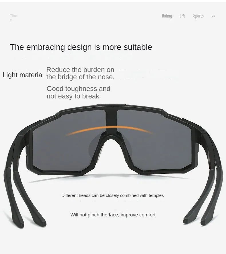 Cycling Sunglasses Sports Cycling Glasses Bike Eyewear MTB Dark Glasses Outdoor  Bicycle Goggles for Men Women Sunglasses UV400