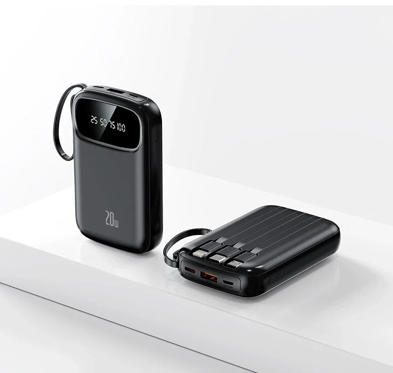 BCAK/ flagship store 200000 Milliampere Wholesale Power Bank with Built-in Cable, Mini, Portable, Fast Charging Mobile Power Sup