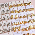 10Pairs/Lot Fashionable Women's Stainless Steel Earrings, Daily Jewelry Accessories Gifted To Friends, Randomly Shipped