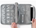 Electronics Protective Storage Bags for Cable Organizer Bag Handheld Tech Pouch for Tablet Phones & Power Banks Organizador Case