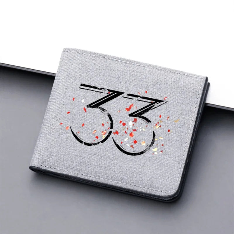 Man Anime Folding Wallet Game Clair Obscur Expedition 33 Wallets Adult Fashion Printed Money Bag Accessories Card Holder Gifts