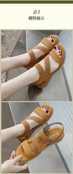 Sports Sandals for Women's 2025 Summer New Casual Sandal for Womens Large Thick Bottom Beach Sandals Platform Shoes Women