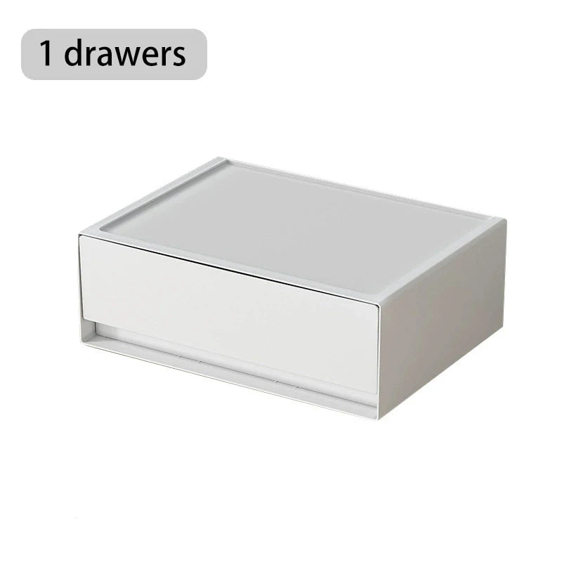 Desktop Organizer Large Capacity Drawer Type Cosmetics Storage Box Multi-functional Skin-care Sundries Desktop Organizer Box