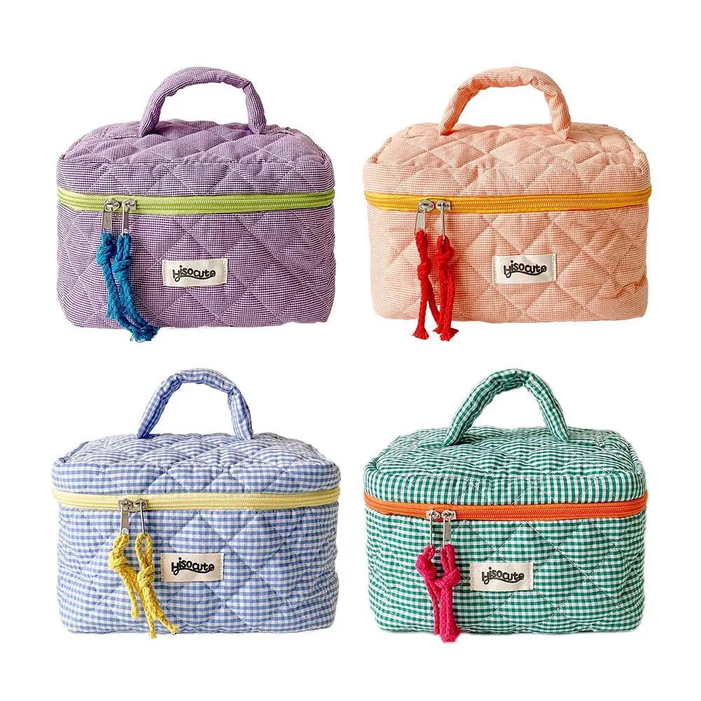 Cosmetic Bag Simple Style Large Capacity Portable Cosmetic Tools Storage Bag for Home Bathroom Toiletry Bag Makeup Bag