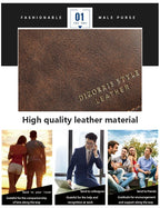 Men's wallet short version 2025 new solid color youth simple three fold wallet multifunctional student zipper coin purse