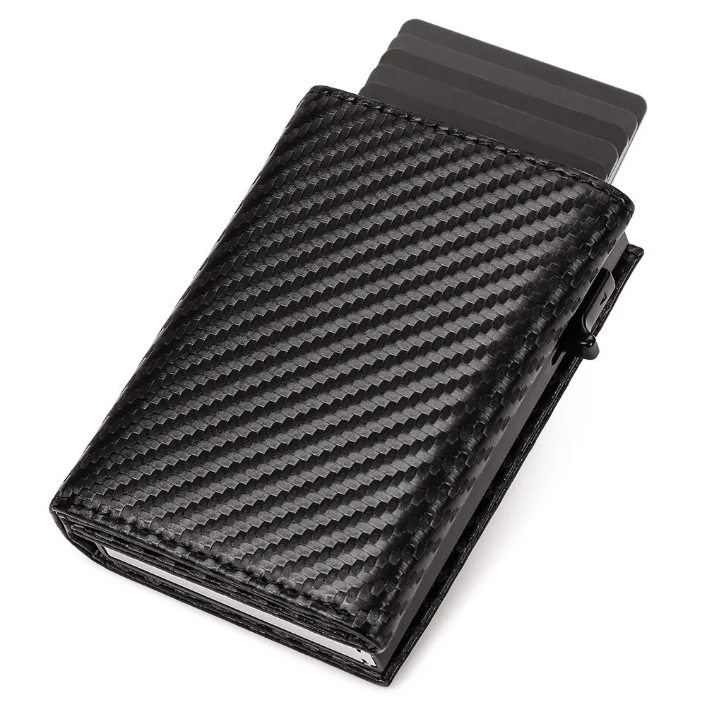 Wallet for Men, Smart Pop Up Wallet, Slim Minimalist RFID Blocking Credit Card Holder, Front Pocket Purse with Bill Compartment