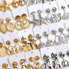 10Pairs/Lot Fashionable Women's Stainless Steel Earrings, Daily Jewelry Accessories Gifted To Friends, Randomly Shipped