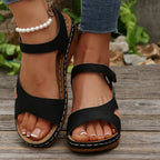 Women's Sandals 2025 Summer Sandals Women Heels Sandals Casual Wedges Footwear Summer Shoes Woman Soft Heeled Shoes