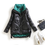 Winter Warm Coat Women's Fashion New Solid Color Hood Filled Down Cotton Coat Women's Clothing Winter Jacket Women 2023