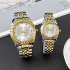 New Top Couple Watches Man Luxury Famous Lover's Watch Woman Casual Stainless Steel Watches For Women Relogio Feminino For Gifts