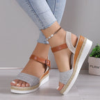 Summer Woman Sandals Shoes Soft Shoes Woman Elegant Sandals Woman Wedge Ladies Shoes Party Footwear Female Women Sandal