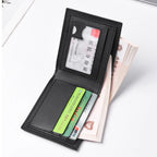 2025 New Men Wallet Men's Short Multi-Card Position Fashion Casual Wallet Men Youth Thin Horizontal