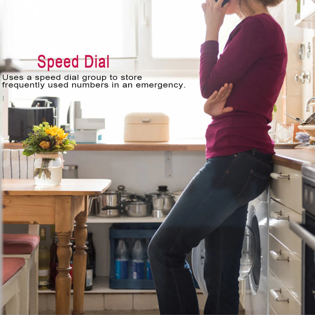 Caller ID Telephone Desktop Corded English Landline Support Handsfree Calling Pause Hold Mute Function for Home Hotel Office