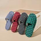 Women Slippers Lightweight Home Shoes Antislip Soft Indoor Fabric Slippers