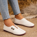 Women Flats Shoes 2024 New Spring Autumn Casual Comfortable Boat Shoes Loafers Round Toe Ballet Outdoor Soft Bottom Flat Shoes