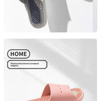 Men's Massage Slippers Anti-Slip Indoor Home Batoom Bathing Sandals Simple Sle PVC Material Comfortable Summer Slippers