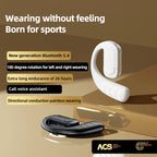 Handsfree Headset Bluetooth Noise Canceling Sports Waterproof Compatible HiFi Stereo Ear Hook Wireless Single Earphone Driving