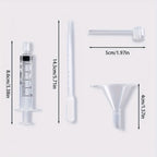 20/40pcs perfume supplement set: plastic funnel, pipette, dropper and syringe-ideal for travel and DIY cosmetics