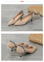 Women's high heels shoes  2025 new spring  / autumn / fashion beautiful breathable sweat absorbing comfortable shallow mouth p