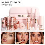 Makeup Kit With Organize Case Lipstick Contour Highlight Liquid Eyeshadow Lip Mud Eyebrow Pencil Mascara Women Cosmetics Set