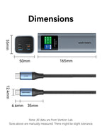 Vention Power Bank 140W 27000mAh Portable PD External Battery PowerBank 100W for Macbook Pro iPad iPhone Laptop Notebook Xiaomi