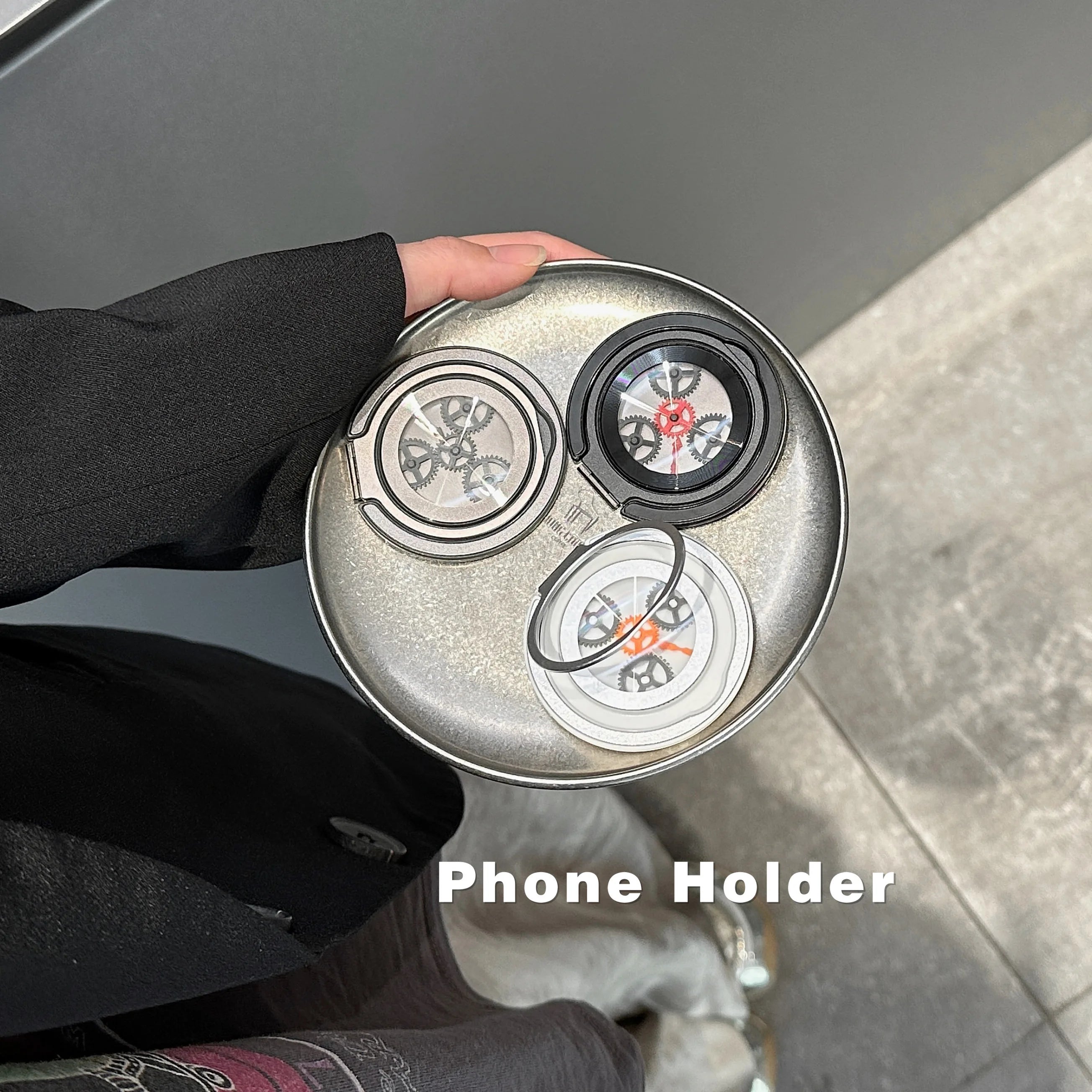 NEW Luxury Gear Design Magnetic Mobile Phone Stand Holder for IPhone Accessories Trend MagSafe Mobile Phone Bracket Fashion 2025