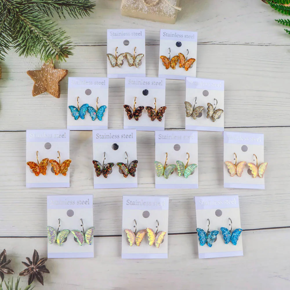 10Pairs/Lot Fashionable Women's Stainless Steel Earrings, Daily Jewelry Accessories Gifted To Friends, Randomly Shipped