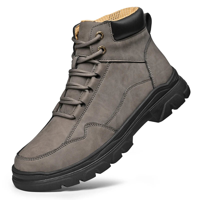 Men's high top shoes for autumn and winter, comfortable and simple design, daily office and outdoor travel shoes