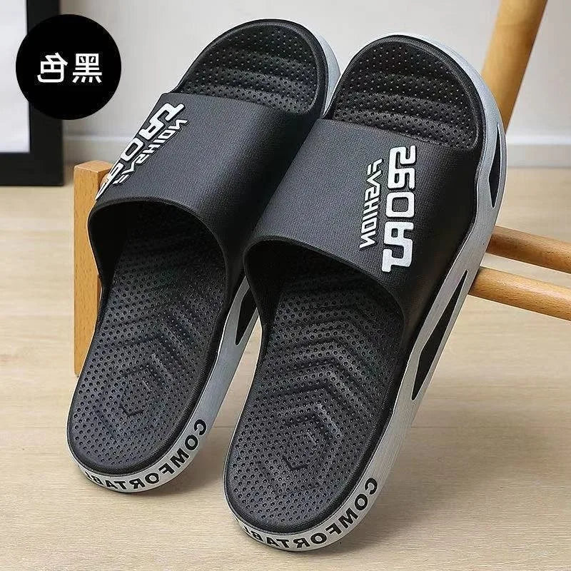 Slippers for men can be worn externally in summer. Trendy bathroom, bathroom, non-skid home, indoor, and home sandals for men