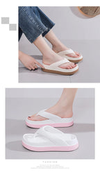 Woman Flip Flops Popular Design Shoes 2025 Trend Casual Platform Sandals Non-slip Outdoor Slippers Unique Features Flat Sandals