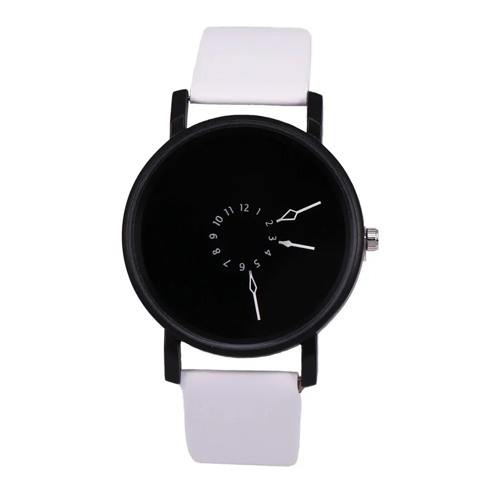 Couple Watch Simple Men Women Casual Quartz Watches Ins Fashion White & Black Watches Women's Clock Watch for Girls