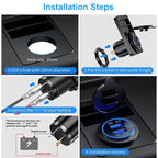 Quick Charge 3.0 Dual USB Fast Car Charger Socket Accessories Waterproof 12V/24V QC3.0 Power Outlet with Touch Switch&Led Light