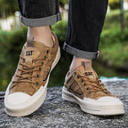 New Shoes for Men Casual Male Sneakers Platform New Men's Casual Leather Shoes Business or Casual Thick-bottom Wear-resistant