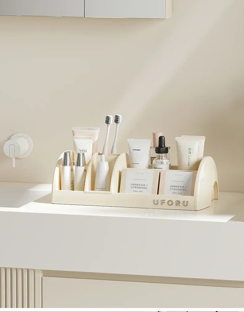 Cosmetics Storage Box Home Dressing Table Desktop Large Capacity Multi-functional Skin Care Products Compartment Shelf