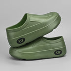 Women's Slippers Are All Season Anti Slip Waterproof Thick Soled Fashionable Simple Rain Boots for Couples Chefs Doctors Nurses