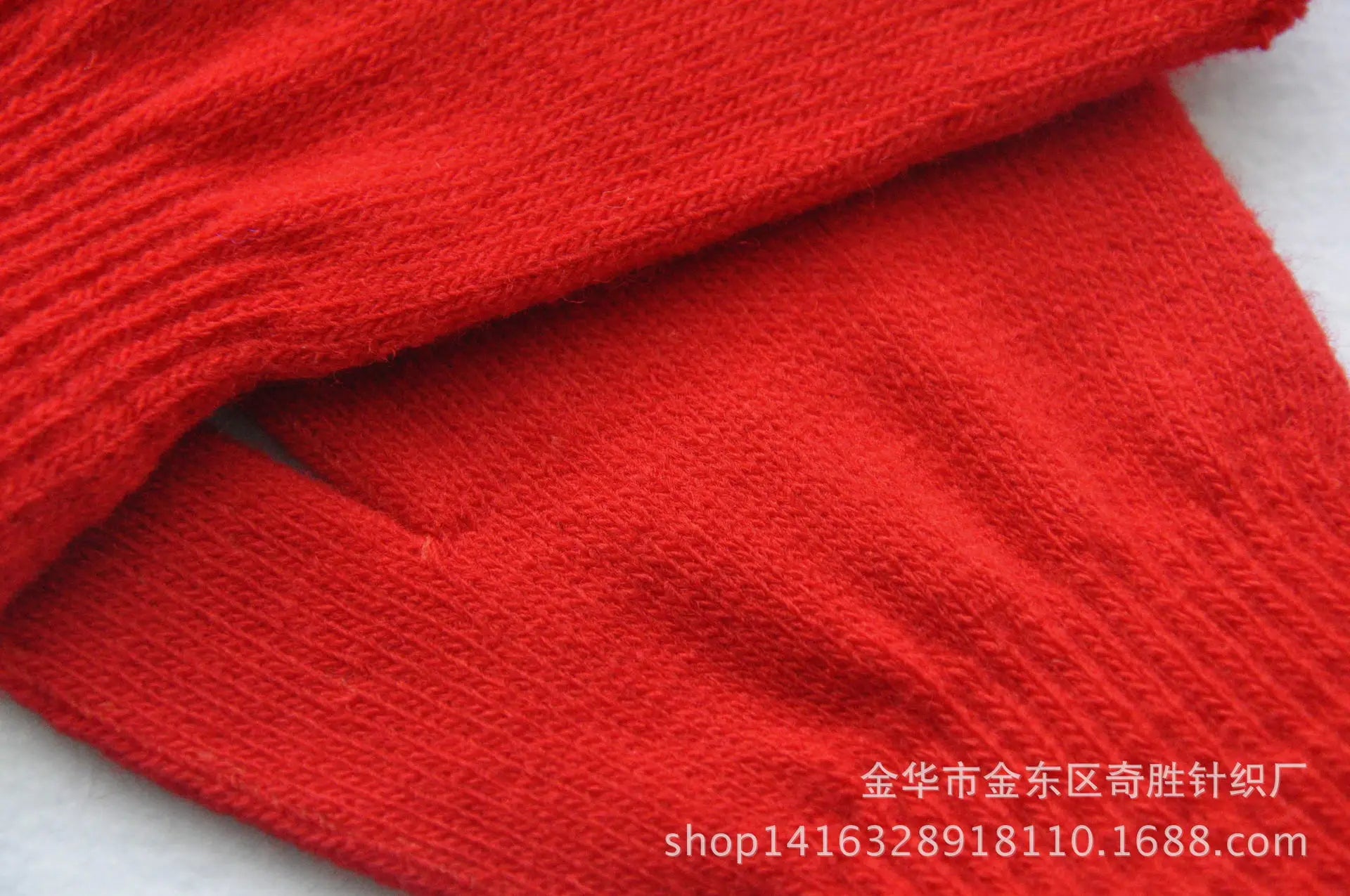 Winter 4-11 Year Old Children's Writing Cold-proof Warm Gloves Solid Color Knitted Wool Acrylic Full-finger Split-finger Gloves