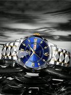 BINBOND 2pcs/Set Couple Watches 30M Waterproof Fashion Diamond Valentine Day Gift Stainless Steel Watch Men Women Quartz Watch