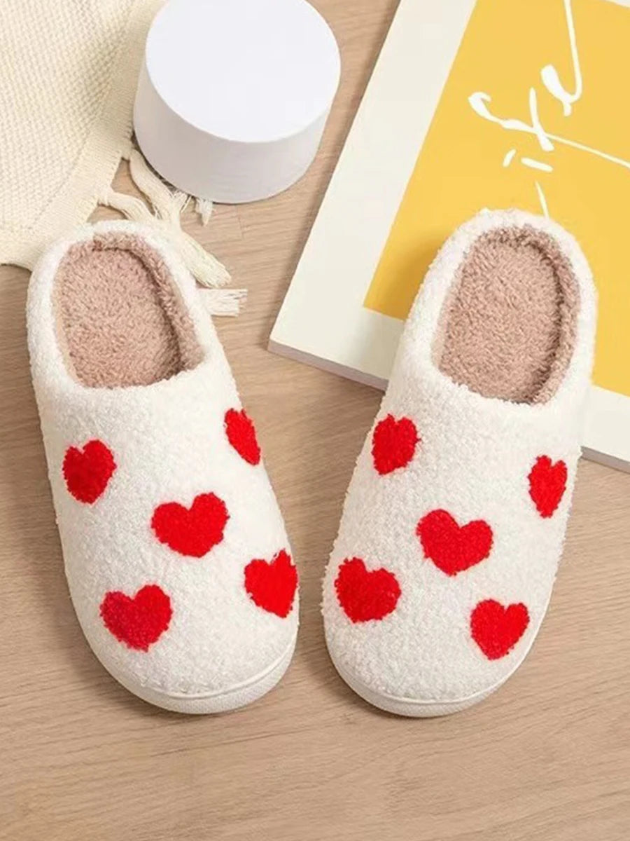 Women's Slippers, New Winter Design, Caring Warmth, Thick Plush Home Anti-Slip Slippers