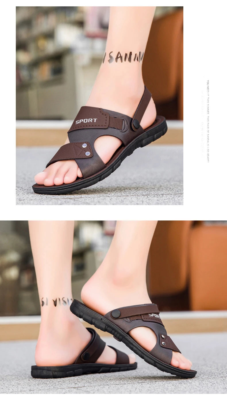 Hot Sale Men Sandals Casual Shoes Outdoor Walking Sandals for Men Beach Shoes Men slippers Open Toe Flat
