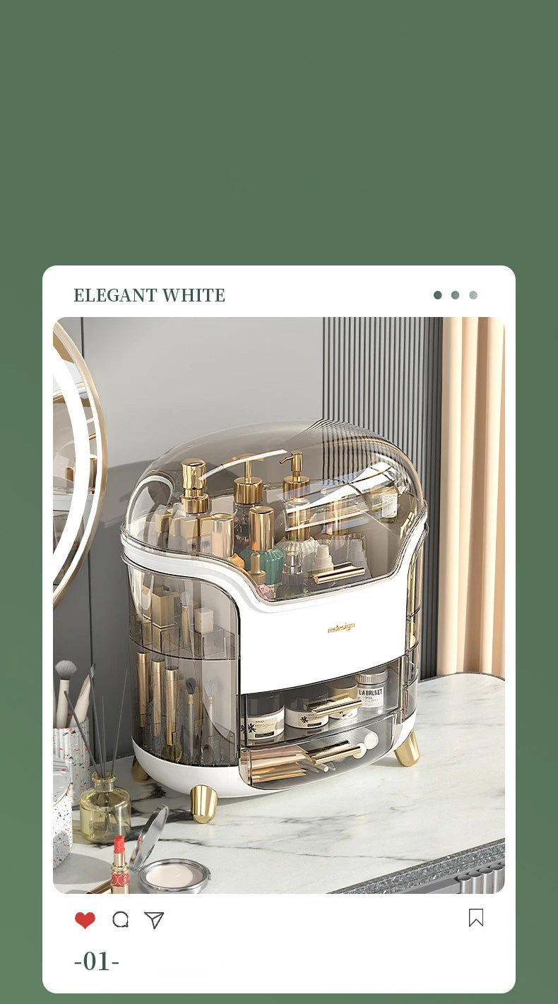 Cosmetics Storage Box Makeup Display Shelf Desktop Dressing Table Jewelry Organizer Box Bathroom Lipstick Skin Care Product Rack