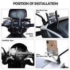 Motorcycle Phone Holder Accessories FIT For XMAX300 XMAX400  X-MAX 125/250/300/400 High Quality  Aluminum Mobile Stand Holder