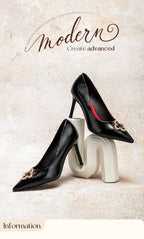 C-H Woman's High Heels  New High Quality Pointed Shoes Business Commuter Girls Shoes Banquet Party Shoes 9cm