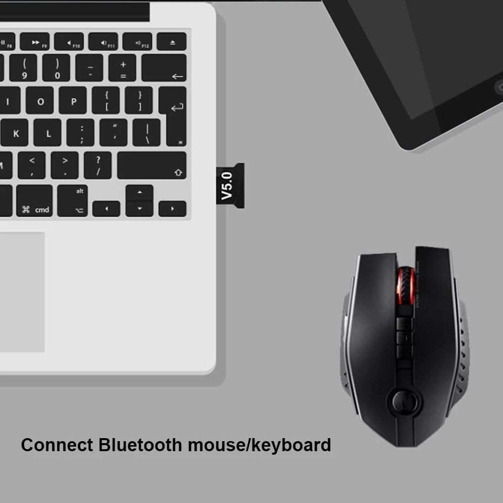 Handsfree USB Bluetooth-compatible 5.0 Adapter Wireless Transmitter Receiver Audio Dongle USB Adapter For PC Computer Laptop