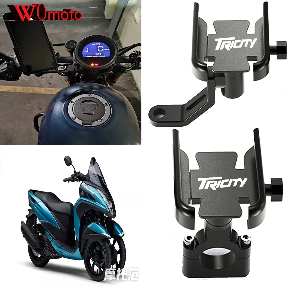 For YAMAHA Tricity 125 Tricity 155 Tricity 300 Motorcycle accessories mobile phone holder GPS navigation mounting bracket