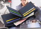 Men Wallet PU Business Foldable Wallet Luxury Billfold Slim Hipster Credit Card Holders Inserts Coin Purses Vintage Walltes